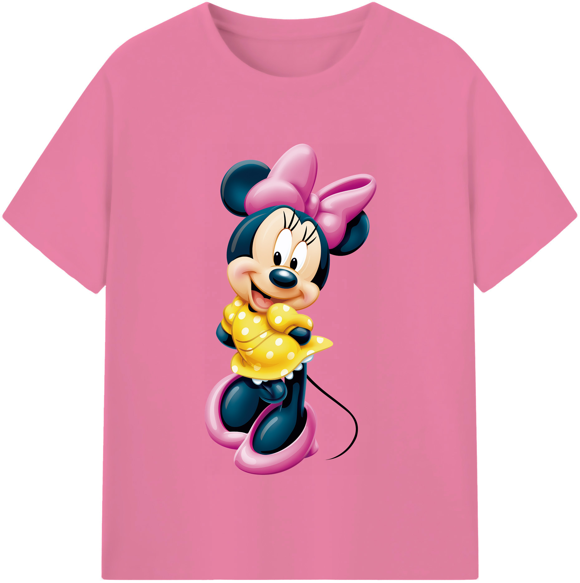 （画像用） ミッキーマウス Mickey Mouse 綿100％半袖Tシャツ（フロントプリント）